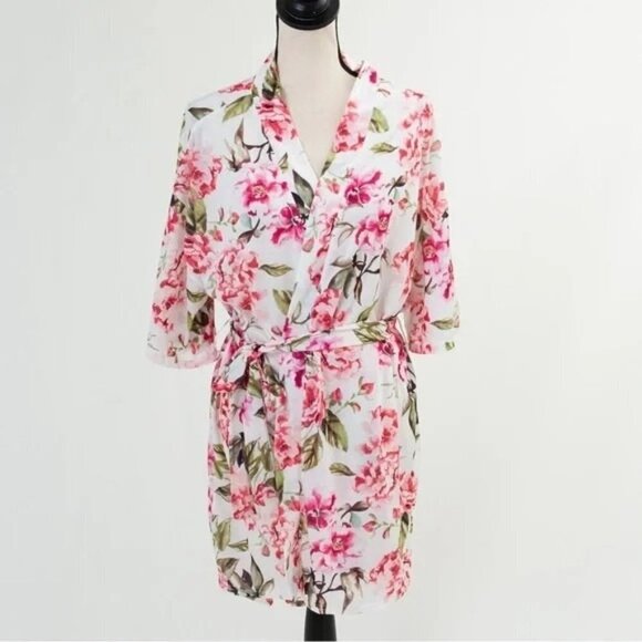 EUC Show Me Your Mumu Brie Robe Garden of blooms lightweight floral print robe s - Picture 3 of 10